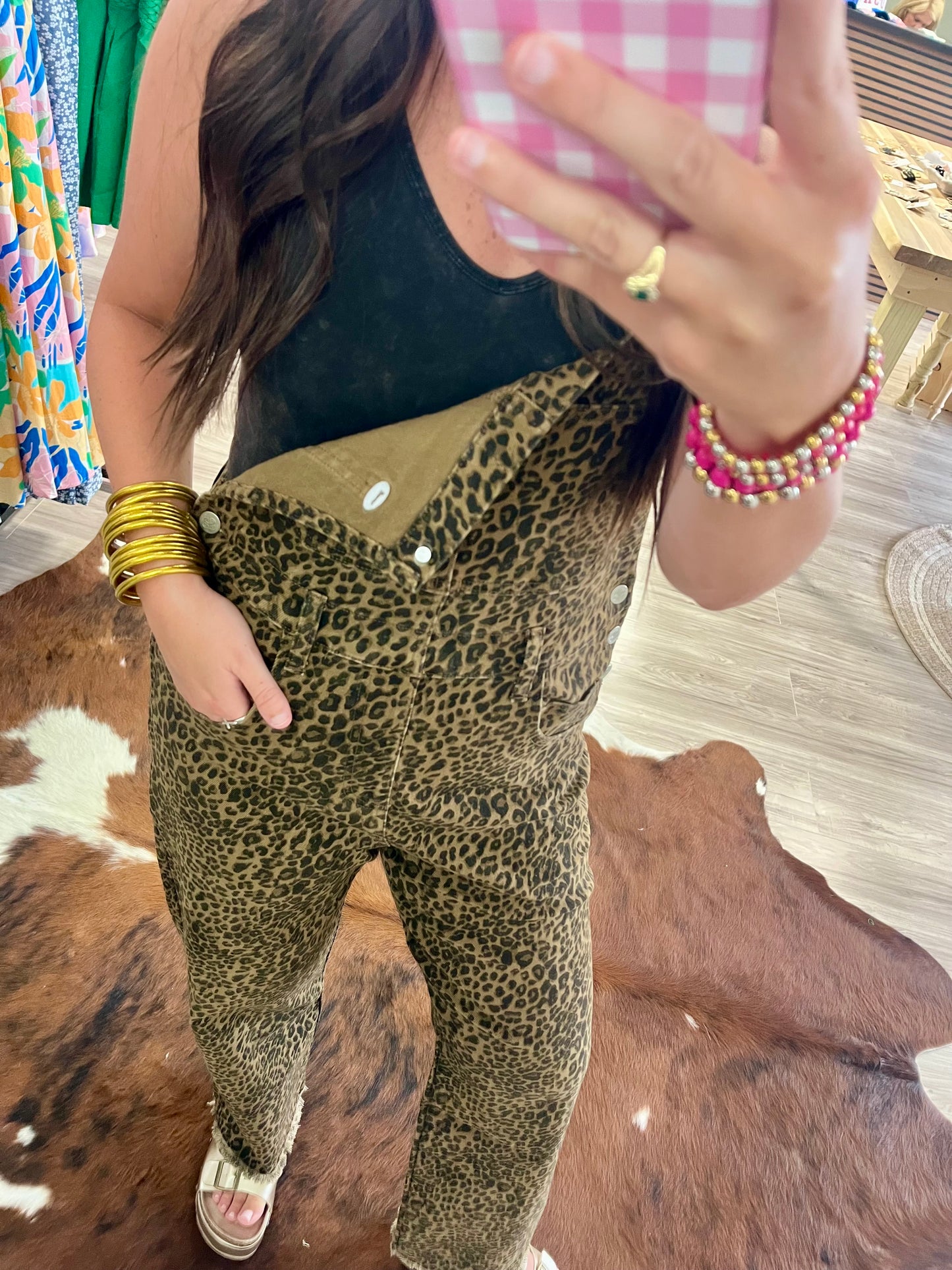 Leopard overalls