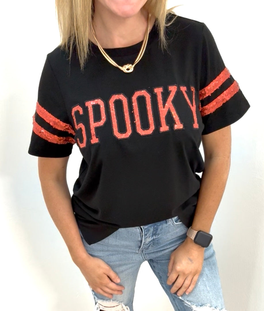 Spooky sequin top