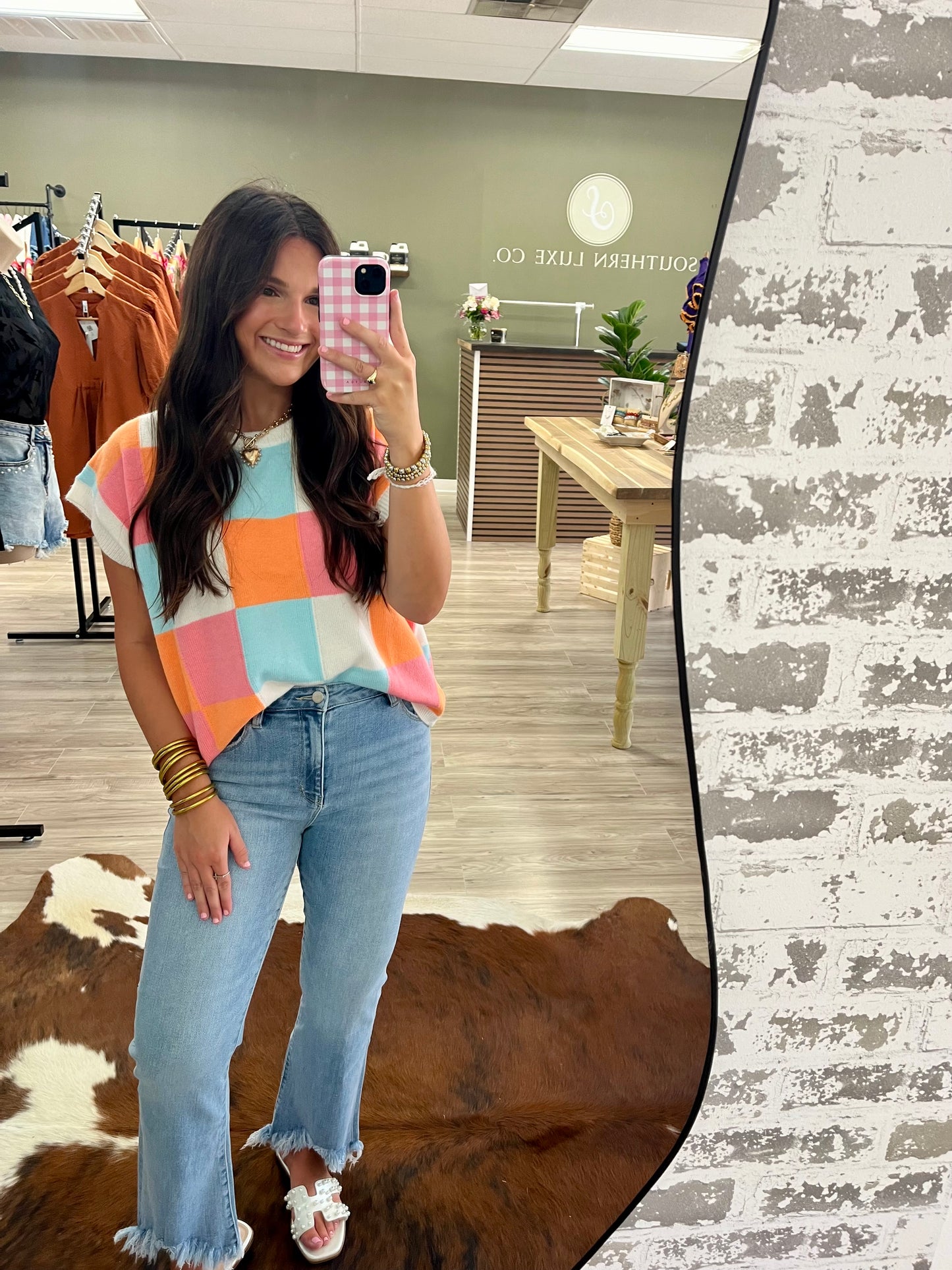 Color block sweater