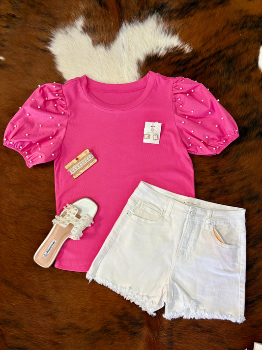 Risen white shorts