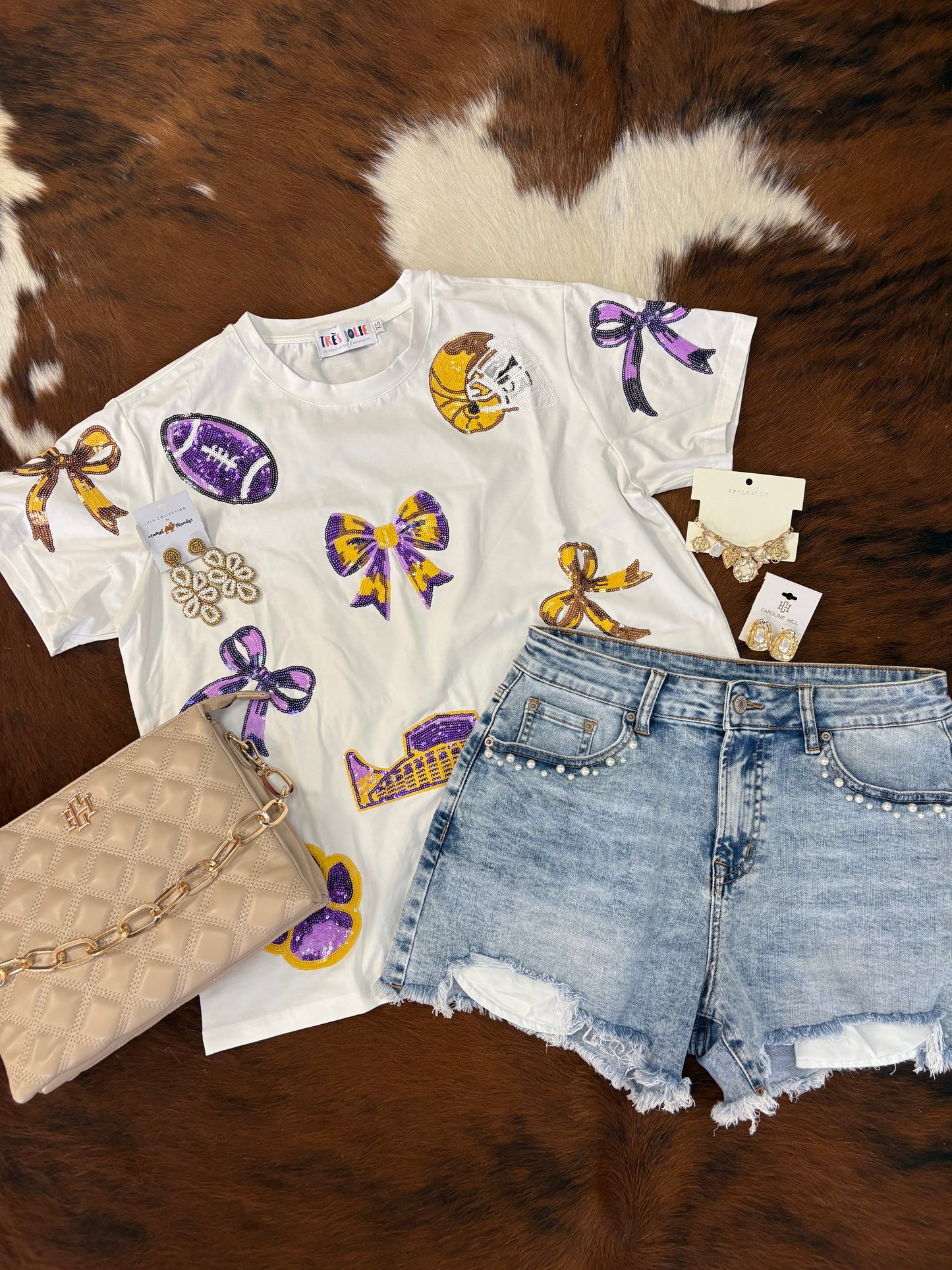 Sequin LSU top