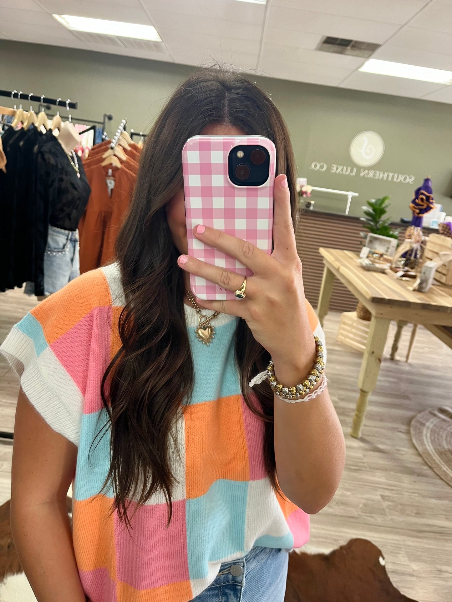 Color block sweater