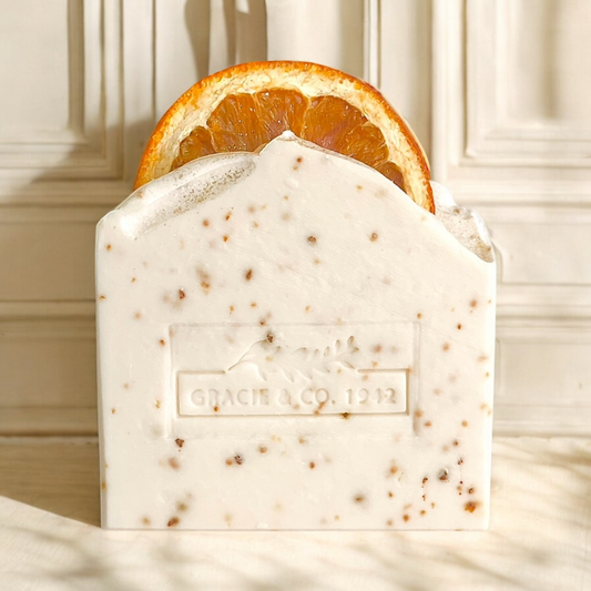 Exfoliating Orange Patchouli Shea Butter Soap
