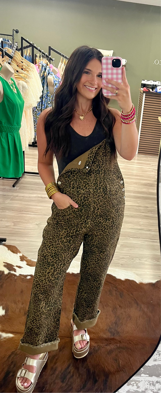 Leopard overalls