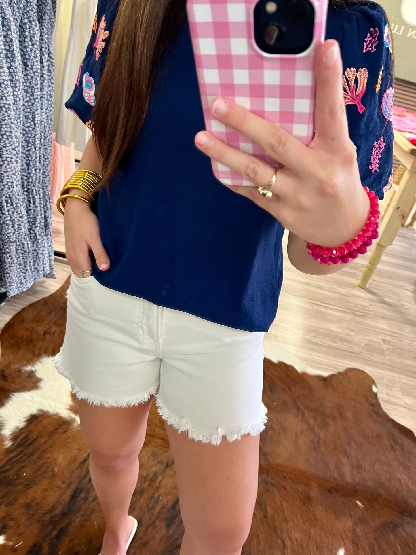 Risen white shorts