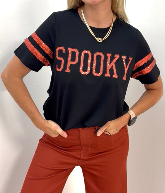 Spooky sequin top